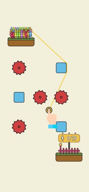 Game trí tuệ cứu người bằng dây thừng Rope Rescue for iOS