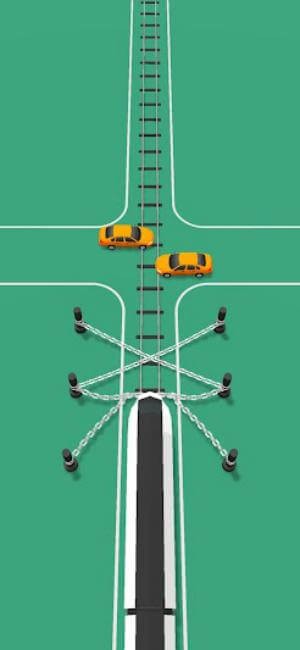 Ngăn cản đoàn tàu đang lao tới