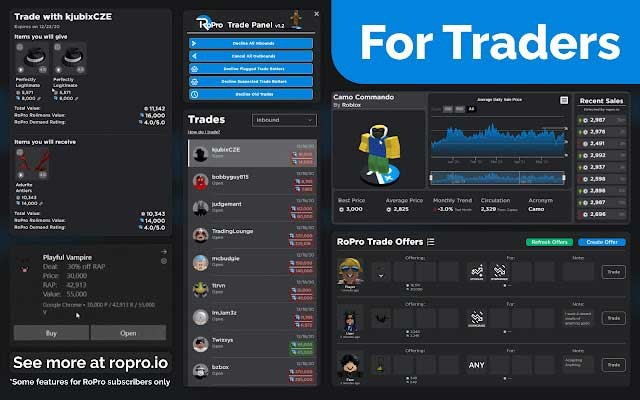 RoPro chủ yếu dành cho những người muốn có giao diện mới trên Roblox
