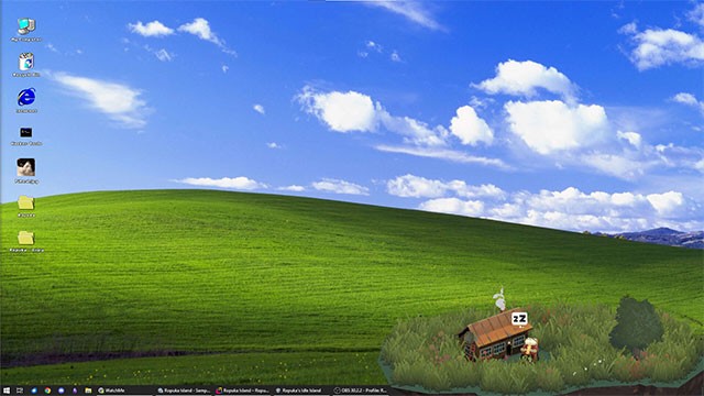 Màn hình chơi game được thiết kế dưới dạng nhãn dán, có thể đặt ở vị trí bất kỳ trên desktop