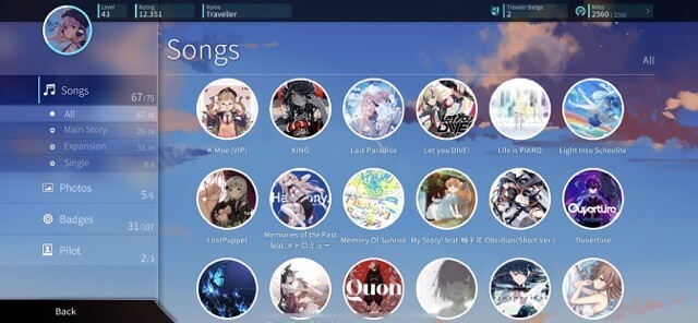 Vô số bài hát để bạn thưởng thức trong khi chơi game