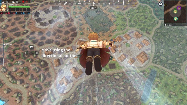 Điều khiển nhân vật bước vào đấu trường sinh tồn