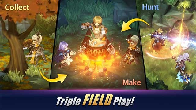 Tìm vật phẩm ẩn trải khắp khu vực, hoặc săn quái vật để có điểm kinh nghiệm