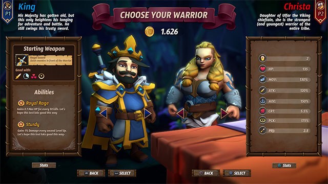 Chơi Royal Revolt Warrior một mình hoặc hợp tác 4 người để sống sót giữa rừng kẻ thù