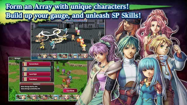 Thành lập đội với các nhân vật độc đáo, giải phóng ký năng mạnh mẽ