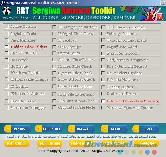 RRT Sergiwa Antiviral Toolkit