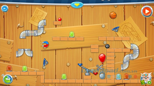 Giao diện game Rube's Lab