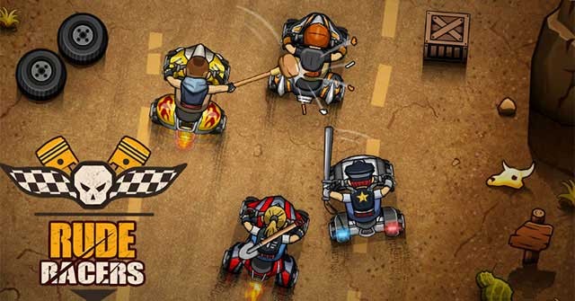 Tham gia cuộc thi đua xe chiến đấu vui nhộn trong game Rude Racers cho Android