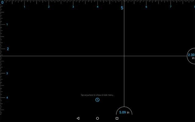 Ruler có chế độ Ban đêm để tiết kiệm pin và bảo vệ mắt của người dùng