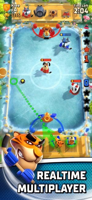 Rumble Hockey là game khúc côn cầu nhiều người chơi thời gian thực