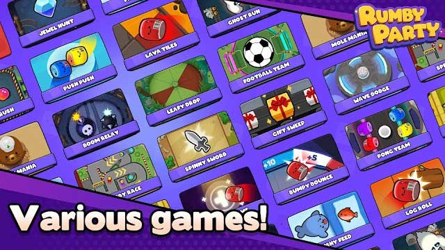 Rumby Party có vô vàn mini game vui nhộn mang đến các trải nghiệm đa dạng thú vị