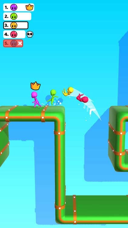 Đua cạnh tranh với 4 người chơi khác trên đường đua độc đáo