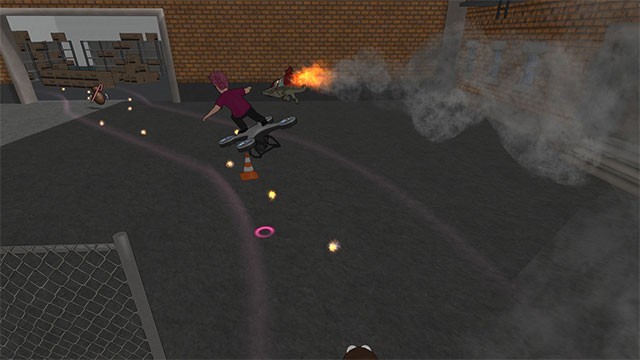 Thu thập bổ trợ để cải thiện tốc độ, kỹ năng hoặc xử lý con cá sấu hung dữ