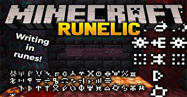 Runelic Mod 1.16.4 cho phép người chơi sử dụng phông chữ Runelic cho text