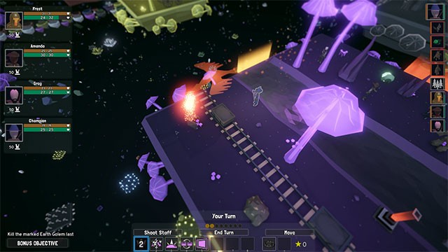 Chơi Runeroot 1 mình hoặc co-op 4 người trong các trận đánh theo lượt đậm chất chiến thuật