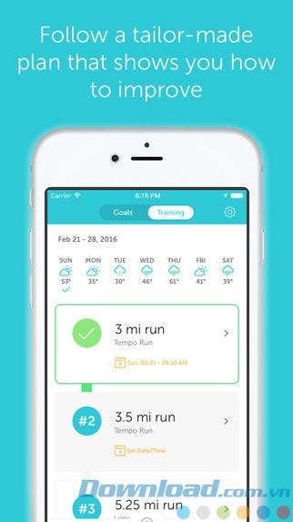 Giám sát mục tiêu tập chạy