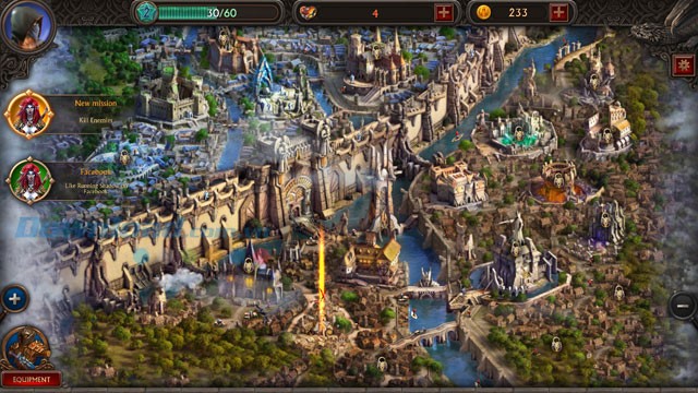 Bản đồ game Running Shadow