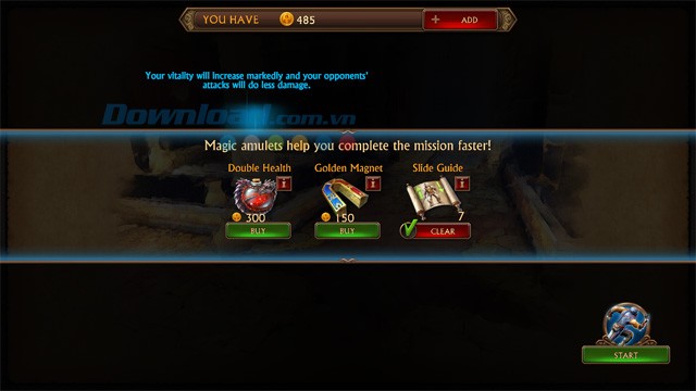 Mua đồ trước khi chơi