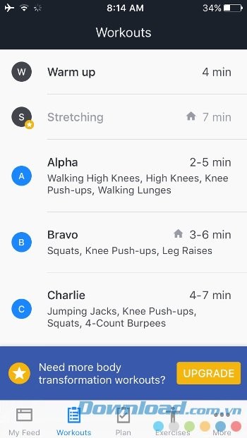 Tập luyện theo kế hoạch