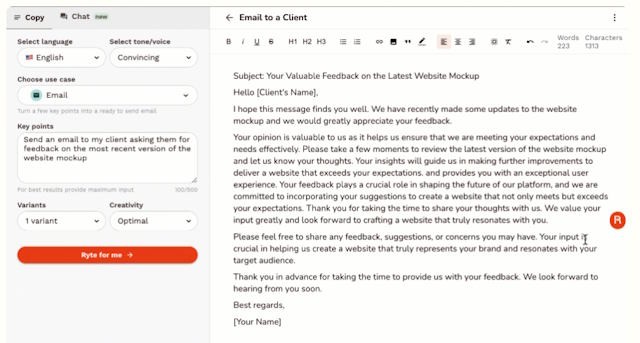Mỗi trường hợp sử dụng đều có mẫu riêng và AI riêng