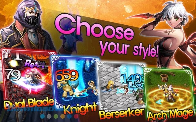 Lớp nhân vật trong game S.O.L: Stone of Life EX