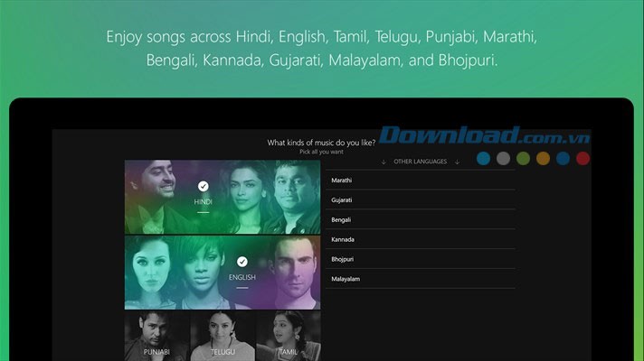 Kho nhạc phong phú của Saavn