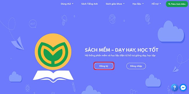 Giao diện đăng ký tài khoản