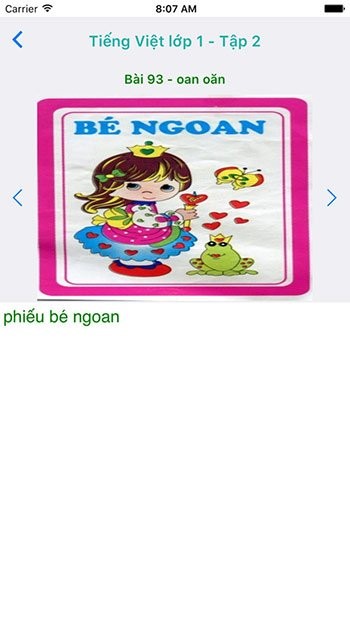 Hình ảnh trong Tiếng Việt Lớp 1 sinh động