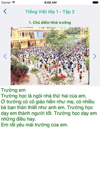 Tiếng Việt Lớp 1 Tập 2