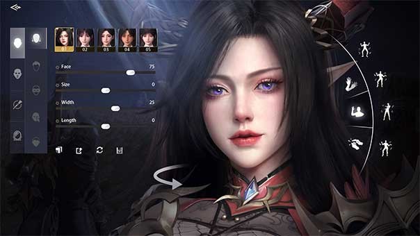 Tùy chỉnh chi tiết ngoại hình của nhân vật theo ý bạn muốn