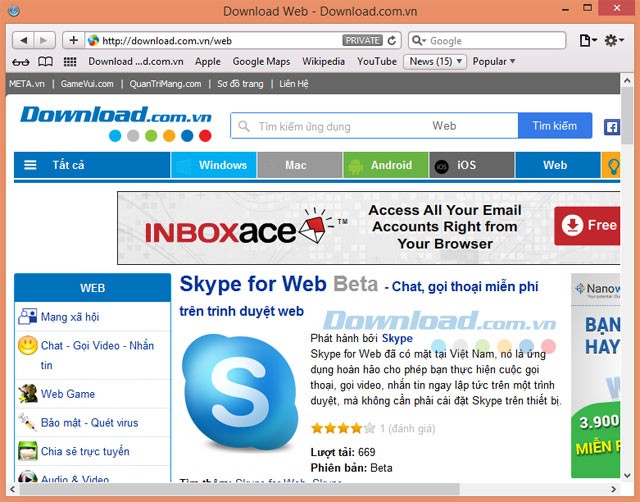 Duyệt web nặc danh