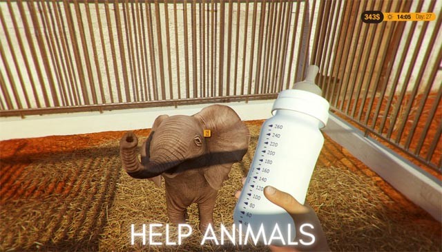 Chăm sóc các loài động vật bằng cách cho ăn, chữa bệnh...