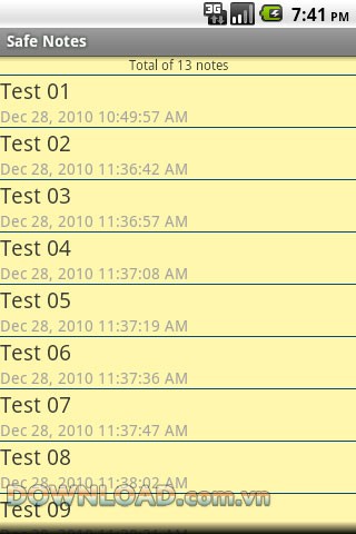 Safe Notes for Android