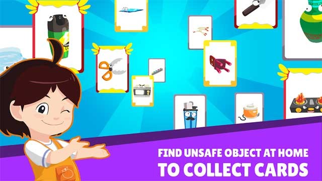Thu thập những tấm thẻ đồ vật trong khi tham gia vào các trò chơi trong ứng dụng