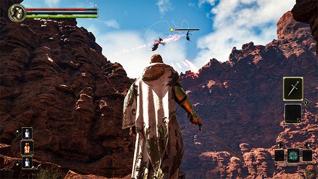 Điều khiển rồng thiêng chiến đấu trên không và trên mặt đất