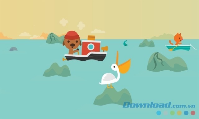 Cùng chó Harvey chèo thuyền trên biển