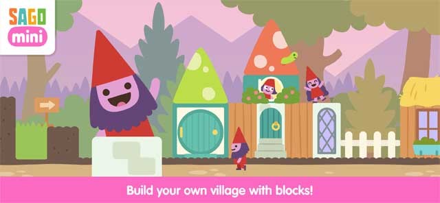 Xây dựng ngôi làng dành cho các thần lùn giữ cửa của riêng bé trong Sago Mini Village