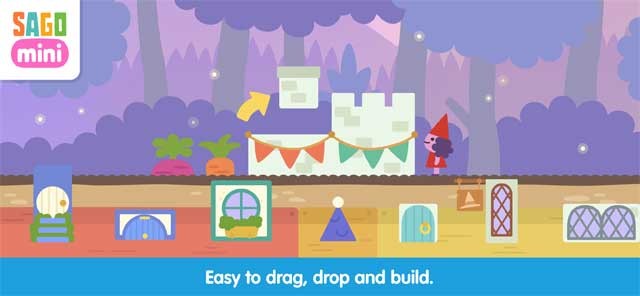 Dễ dàng kéo, thả và xây dựng với nhiều hình khối khác nhau