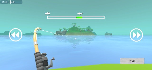 Câu cá và tìm kho báu trong game Sailing The Winds