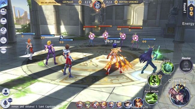 Đội hình chiến đấu trong Saint Seiya: Awakening