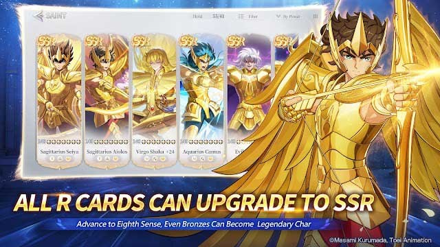 Bất kể thẻ Saint hạng R là đồng hay bạc, bạn vẫn có thể nâng cấp nó thành thẻ SSR