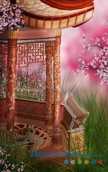 Sakura Live Wallpaper mang thiên nhiên Nhật Bản lên