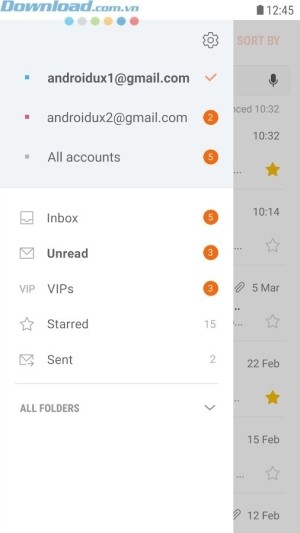 Quản lý nhiều tài khoản mail trong cùng một ứng dụng