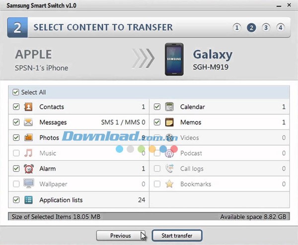 Samsung Smart Switch