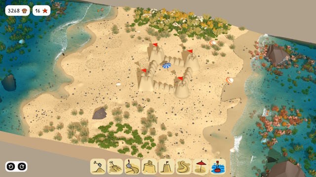 Sandcastle là game mô phỏng xây dựng lâu đài cát thế giới mở
