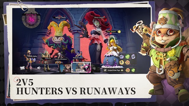 Sanity Chase là cuộc đối đầu bất đối xứng 2v5 giữa thợ săn và người chạy trốn