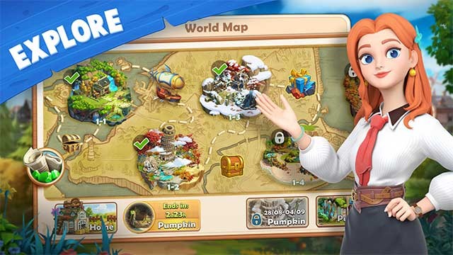 Khám phá những địa điểm thú vị trong Sarah's Adventure: Time Travel