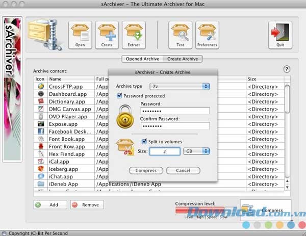 sArchiver cho Mac