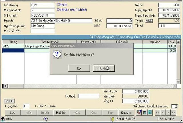 Giao diện làm việc trên SAS Innova Open