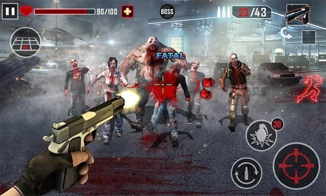 Game tiêu diệt zombie trên di động